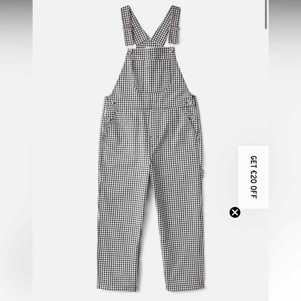 EUC Brixton Overalls checkered